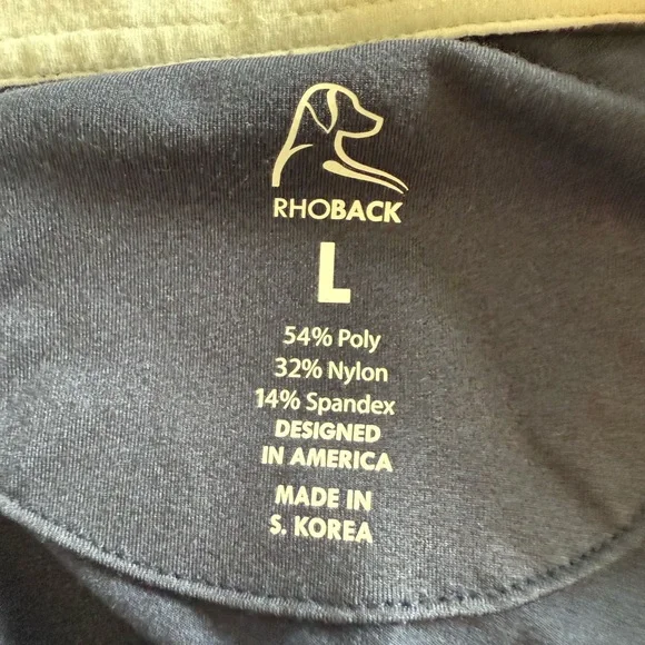 Rhoback Navy Blue Long Sleeve Top - Picture 3 of 4